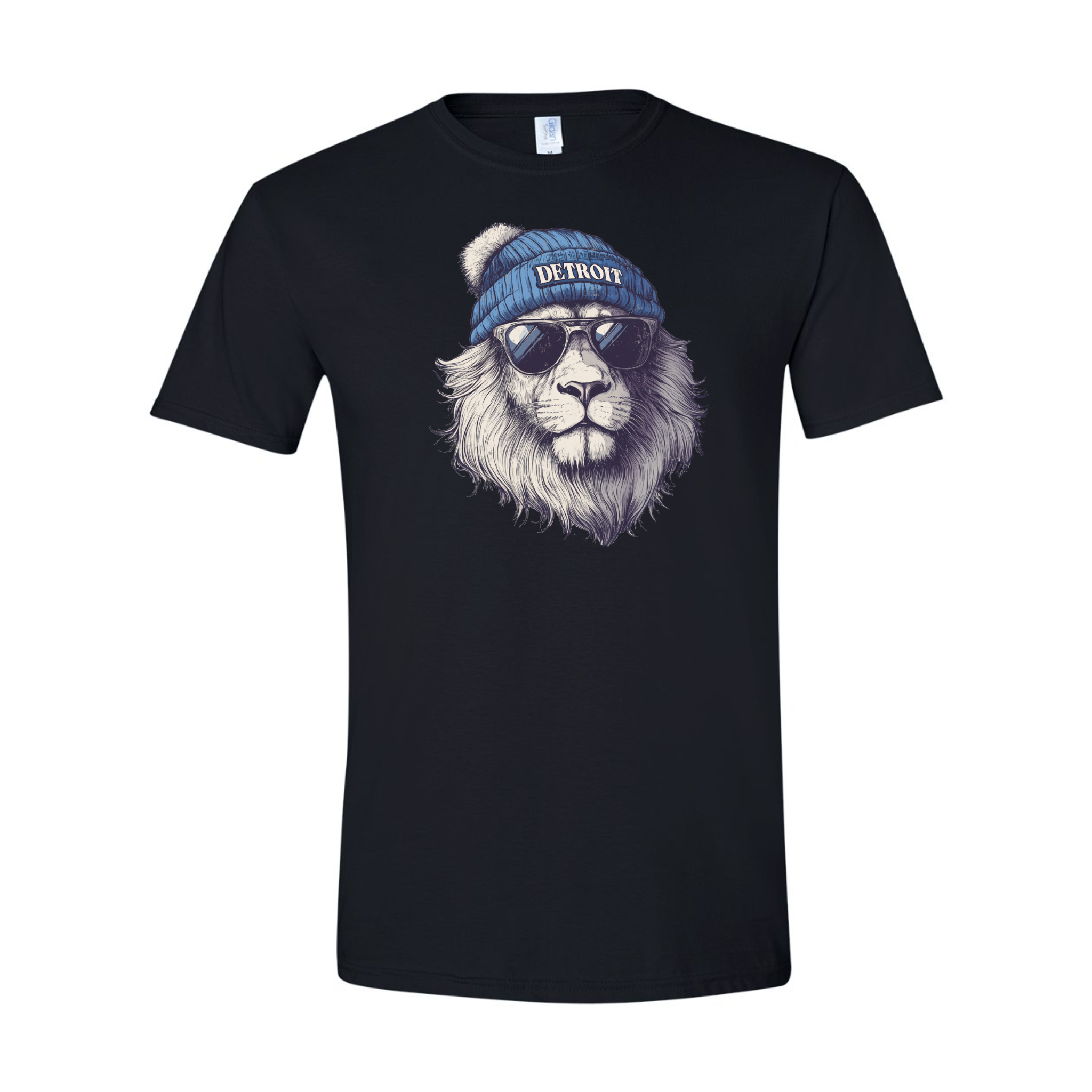 Detroit Lion in Hat & Sunglasses T-Shirt