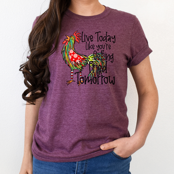 Live Today Like You're Getting Fried Tomorrow T-Shirt