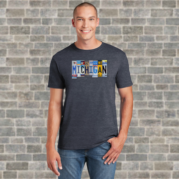 Michigan License Plates T-Shirt
